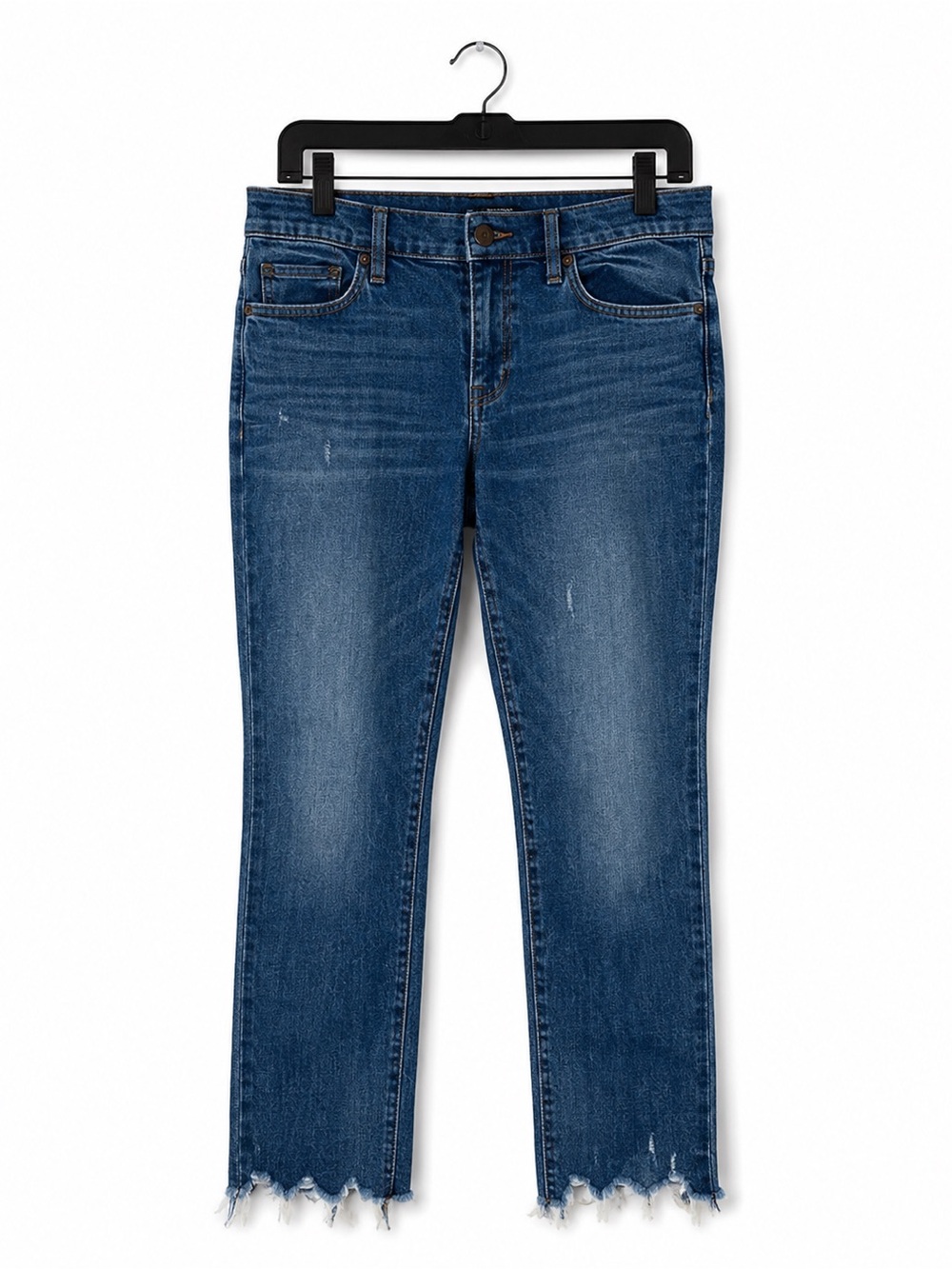 J.Crew Slim Broken In Boyfriend Jeans Raw Hem Crop Denim Size 25